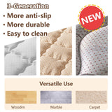 Tapete de Juego para Bebé Acolchado 130 x 130 cm Lavable y Antideslizante