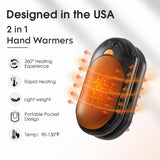 Calentadores de Manos Recargables UNIHAND | Pack de 2 | 6000 mAh | Hasta 20 Horas de Calor