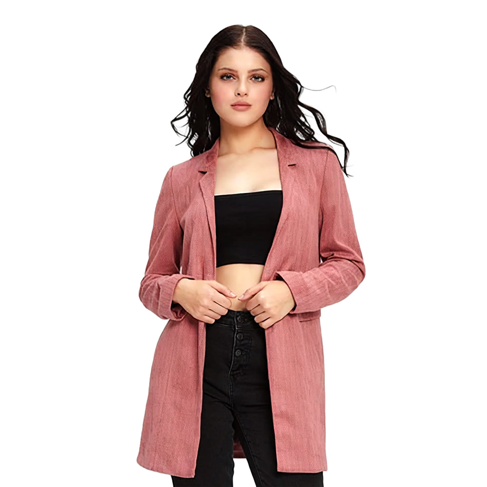 Blazer IO Liso para Mujer Rosado | Corte Clásico Elegante | Tela Elasticada