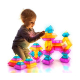 Set de Bloques de Construcción y Apilamiento Montessori 30 Piezas – Pirámides de Colores