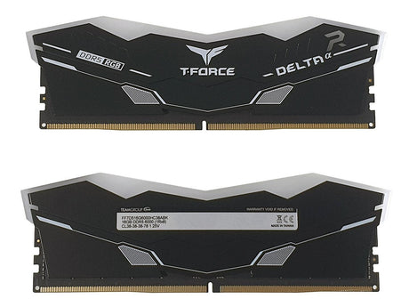 Memoria RAM TEAMGROUP T-FORCE DELTAα RGB DDR5 16GB (2x8GB) 6000MHz CL38 AMD EXPO – Black