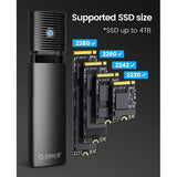 ORICO Carcasa SSD M.2 NVMe/SATA USB-C 3.2 Gen 2 – 10 Gbps
