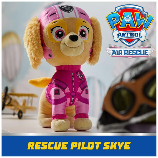 Peluche Paw Patrol Air Rescue Skye de 30 cm con mochila extraíble