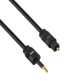 Cable de audio óptico digital 1.5m OD4.0mm Toslink macho a 3.5mm Mini Toslink macho