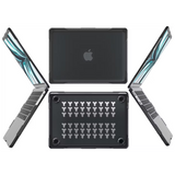 Werleo Funda Rígida MacBook Air 13,6" M2/M3 A2681/A3113 + Protector de Teclado Transparente