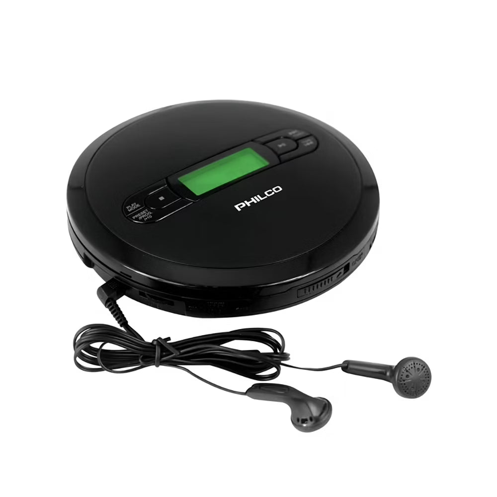 Philco Reproductor de CD Portátil con MP3 y Radio FM
