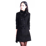 Chaqueta Abrigo con Botones y Cinturón para Mujer | Estilo Trench Casual