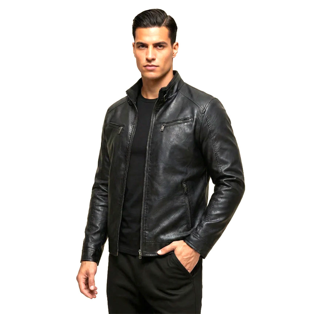 Chaqueta de Ecocuero Hombre Racing Style | Estilo Motociclista