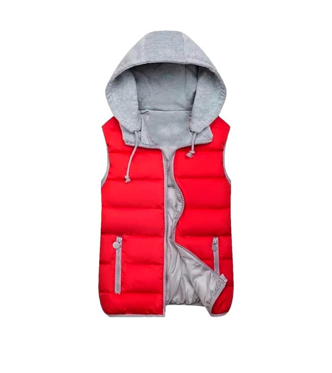 Chaqueta sin mangas para mujer acolchada