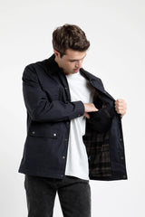 Chaqueta hombre Llanquihue waxed azul