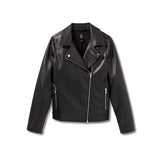 Chaqueta de piel sintética para niña Art Class Black Target