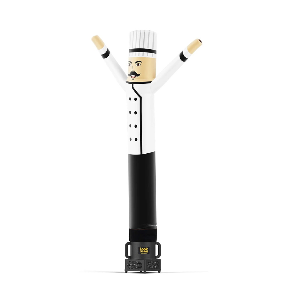 Chef Air Dancers® LookOurWay – Tubo Inflable Publicitario para Restaurantes