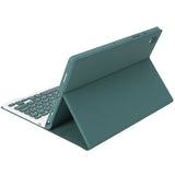 Funda Con Teclado Bluetooth Para Samsung Tab A8 2021 Verde Oscuro