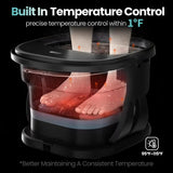 Masajeador Puboo Plegable para Bañera y Spa para Pies con Calor Luz Roja 110V