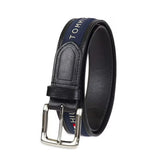 Cinturón Tommy Hilfiger Cinta Incrustada Negro Azul Marino