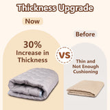 Tapete de Juego para Bebé Acolchado 130 x 130 cm Lavable y Antideslizante