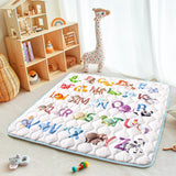 Tapete de Juego para Bebé Acolchado 130 x 130 cm Lavable y Antideslizante