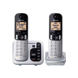 Teléfono Inalámbrico Panasonic KX-TGC222S DECT 6.0 Plateado 110V