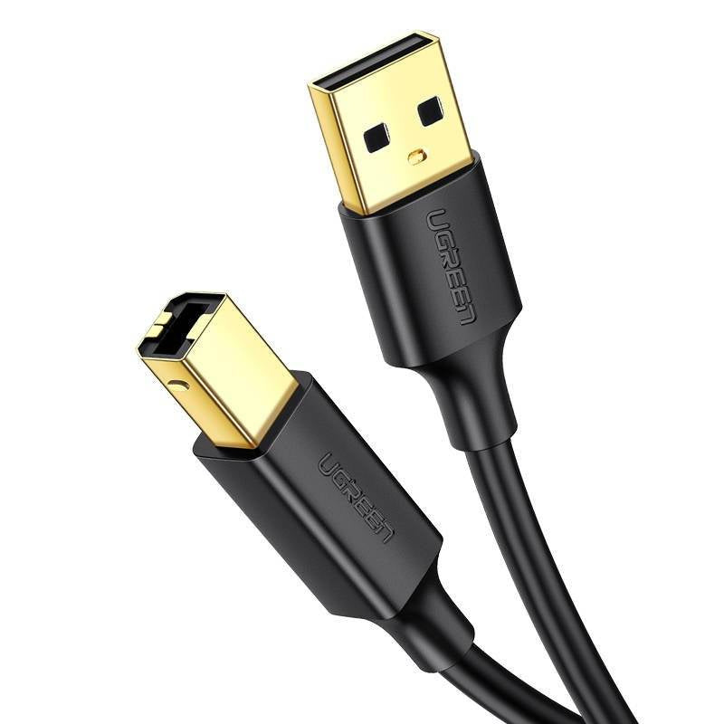 Cable UGREEN USB-A 2.0 USB-B 2.0 a impresora chapado en oro US135 2 m negro