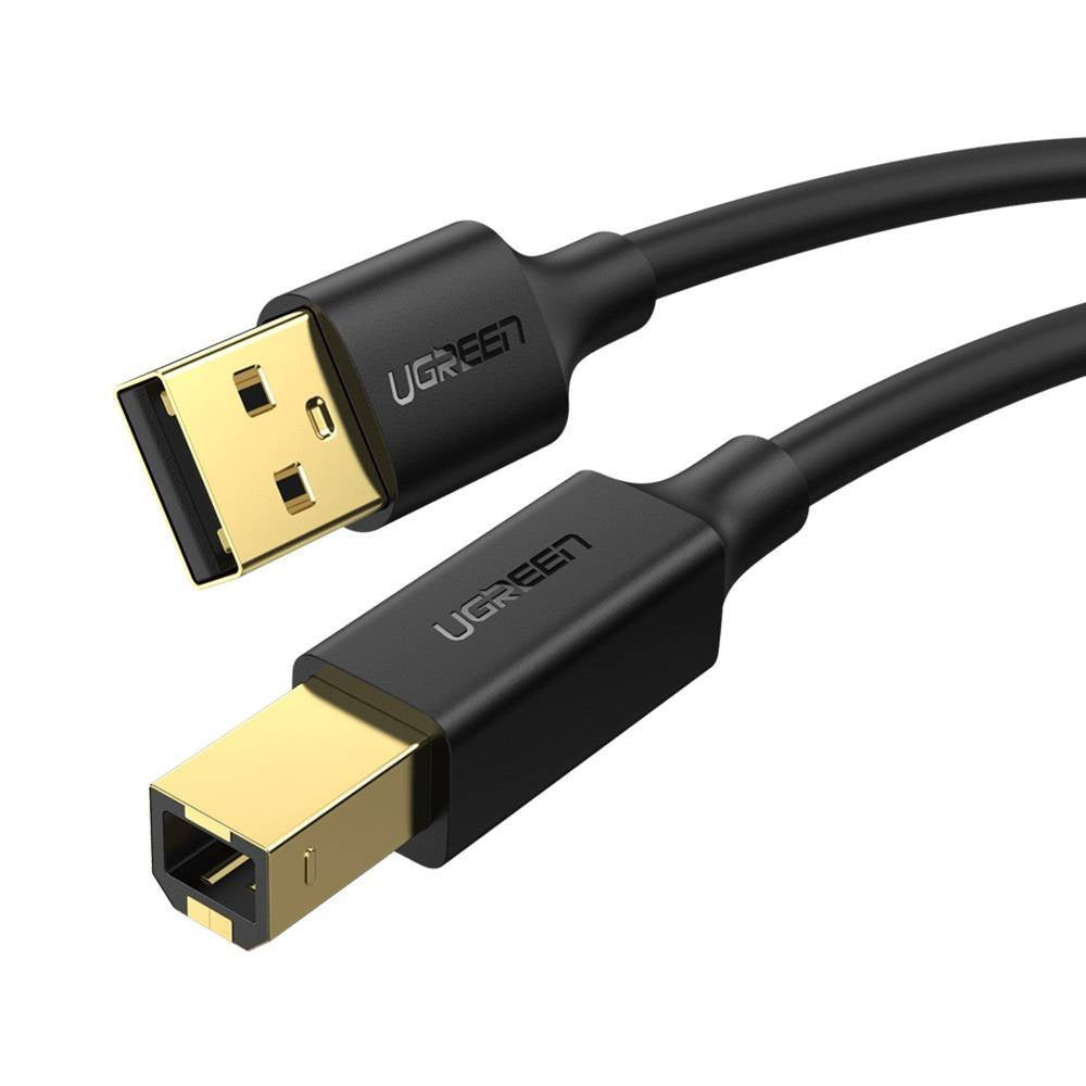 Cable UGREEN USB-A 2.0 USB-B 2.0 a impresora chapado en oro US135 2 m negro