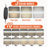 Lámpara de escritorio LED con abrazadera