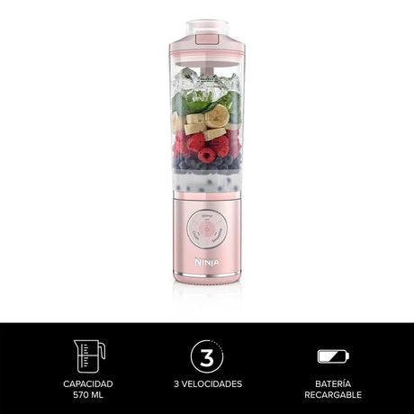 Licuadora individual inalámbrica Blast MAX Rosa Ninja / 120V