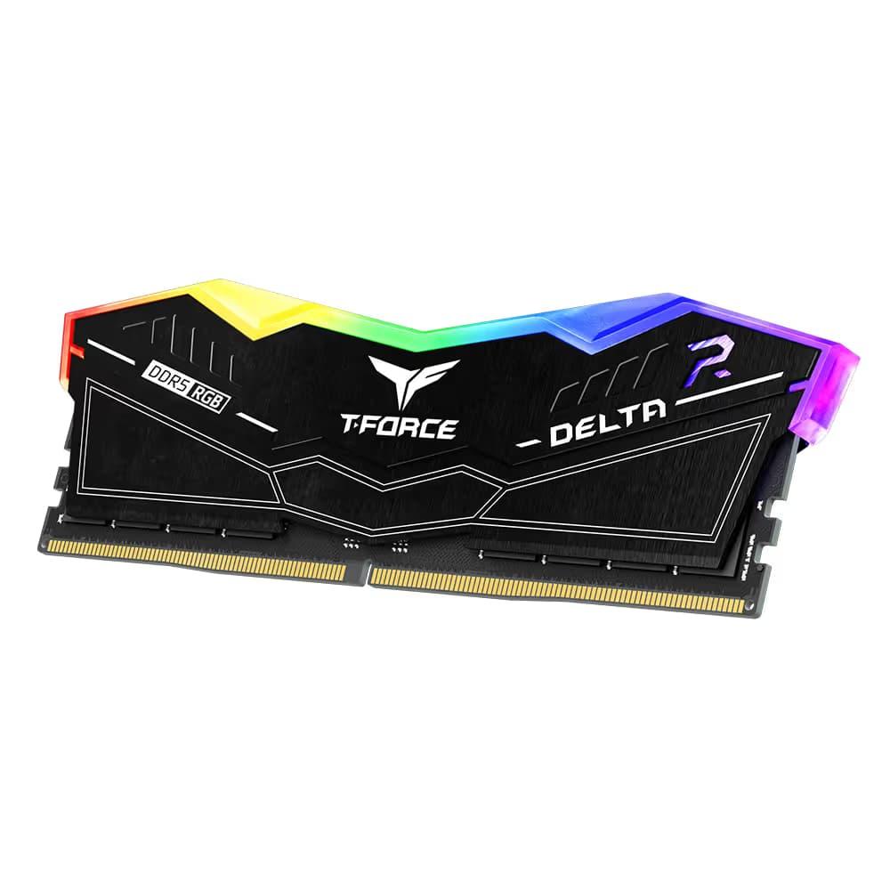 Memoria RAM TEAMGROUP T-FORCE DELTAα RGB DDR5 16GB (2x8GB) 6000MHz CL38 AMD EXPO – Black