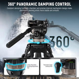 NEEWER TH45 Trípode de Video con Cabezal Fluido – Capacidad 8 kg