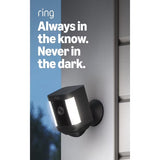 Ring Spotlight Cam Plus Battery Blanca – Cámara de Seguridad Exterior 1080p