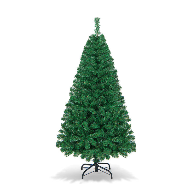 Árbol de Navidad artificial de PVC de pies con soporte de metal sólido