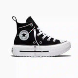 Zapatillas Niña Converse Urbanas Negro Chuck Taylor All Star Double Stack Platform Polka Dots