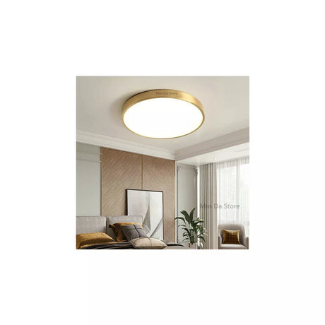 Lámpara de techo LED circular con borde metálico 20cm