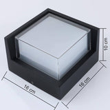 Aplique de Pared de Exterior Cubo Lámpara de Pared Blanco frío Openbox