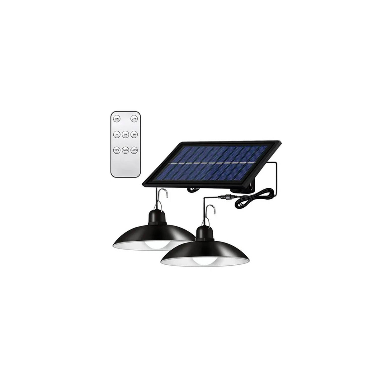 Lampara Solar Doble Colgante 240w Plafon Control ST-34088 OPENBOX