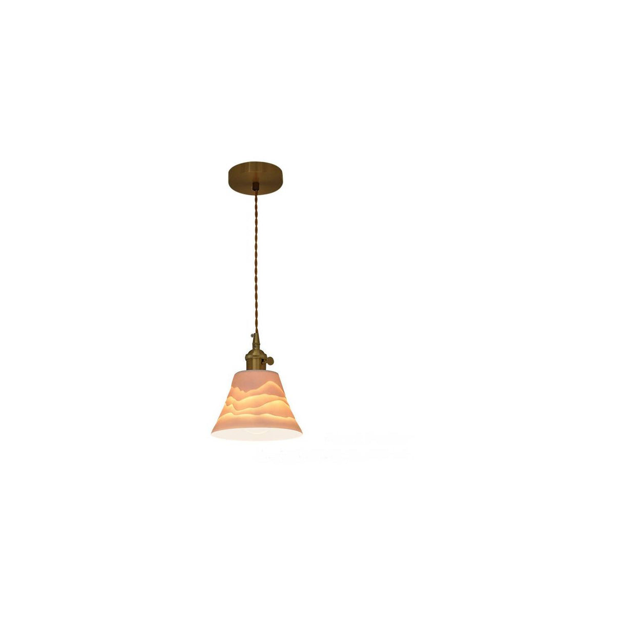 Textura cerámica pico comedor sala de estar lámpara de araña cla212 OPENBOX
