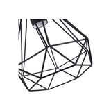 Lámpara colgante de techo diamante 3-cabezas Moderno Negro Openbox
