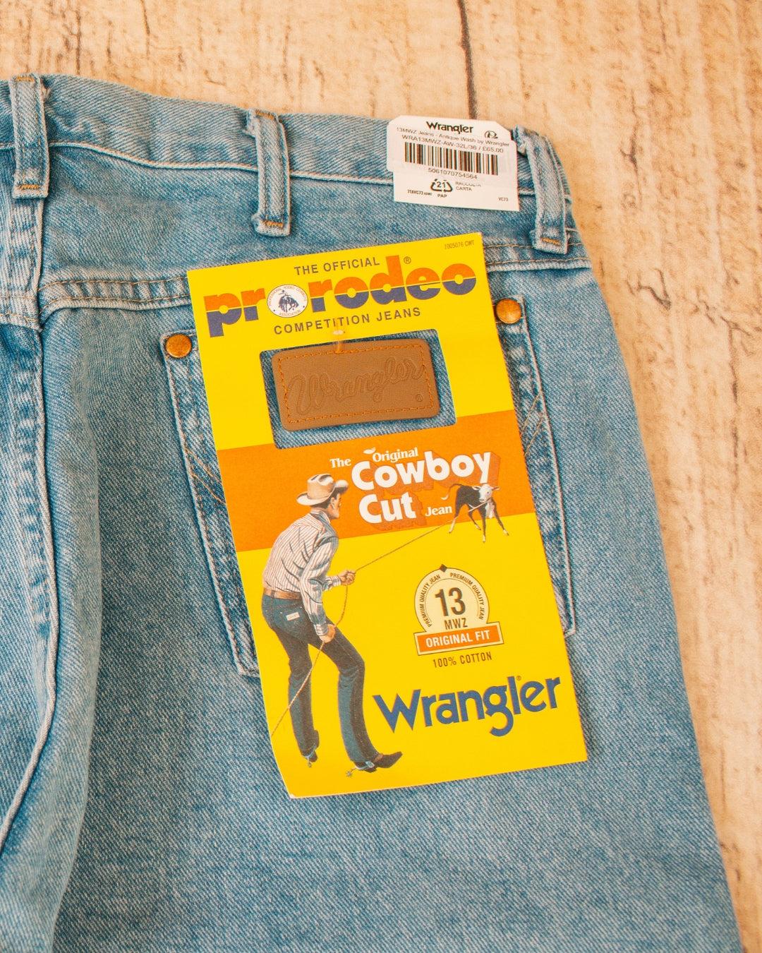 Jeans Wrangler Boy's 13MWZ Cowboy Cut Original Fit | Niño | Denim Clásico | Nuevo