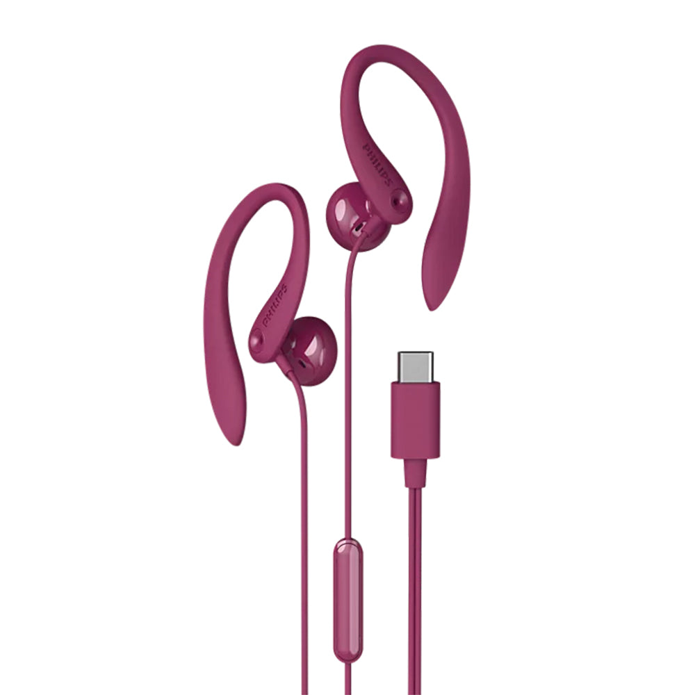 Audífonos In-Ear Philips SHS3305M2PK/00 con Gancho Deportivo USB-C | Embalaje dañado