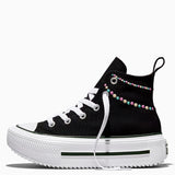 Zapatillas Niña Converse Urbanas Negro Chuck Taylor All Star Double Stack Platform Polka Dots