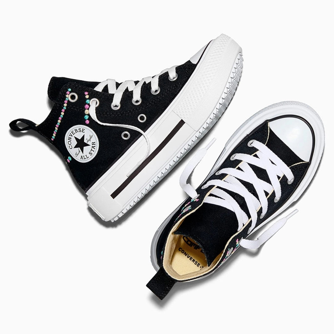 Zapatillas Niña Converse Urbanas Negro Chuck Taylor All Star Double Stack Platform Polka Dots