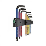 Juego de Llaves Hexagonales Métricas Wera 950/9 Hex-Plus Multicolour 1 BlackLaser | 9 Piezas