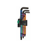 Juego de Llaves Hexagonales Métricas Wera 950/9 Hex-Plus Multicolour 1 BlackLaser | 9 Piezas