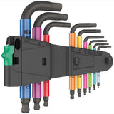 Juego de Llaves Hexagonales Métricas Wera 950/9 Hex-Plus Multicolour 1 BlackLaser | 9 Piezas
