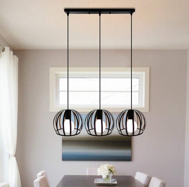 Lámpara Colgante 3 Luces Lámpara de Techo