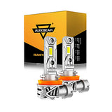 Pack 2 Bombillas LED para faros delanteros H11+H11, 70 W, 20 000 LM, serie Q26 Auxbeam