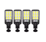 Pack 4 Focos Solares Led Exterior Con Sensor De Movimiento