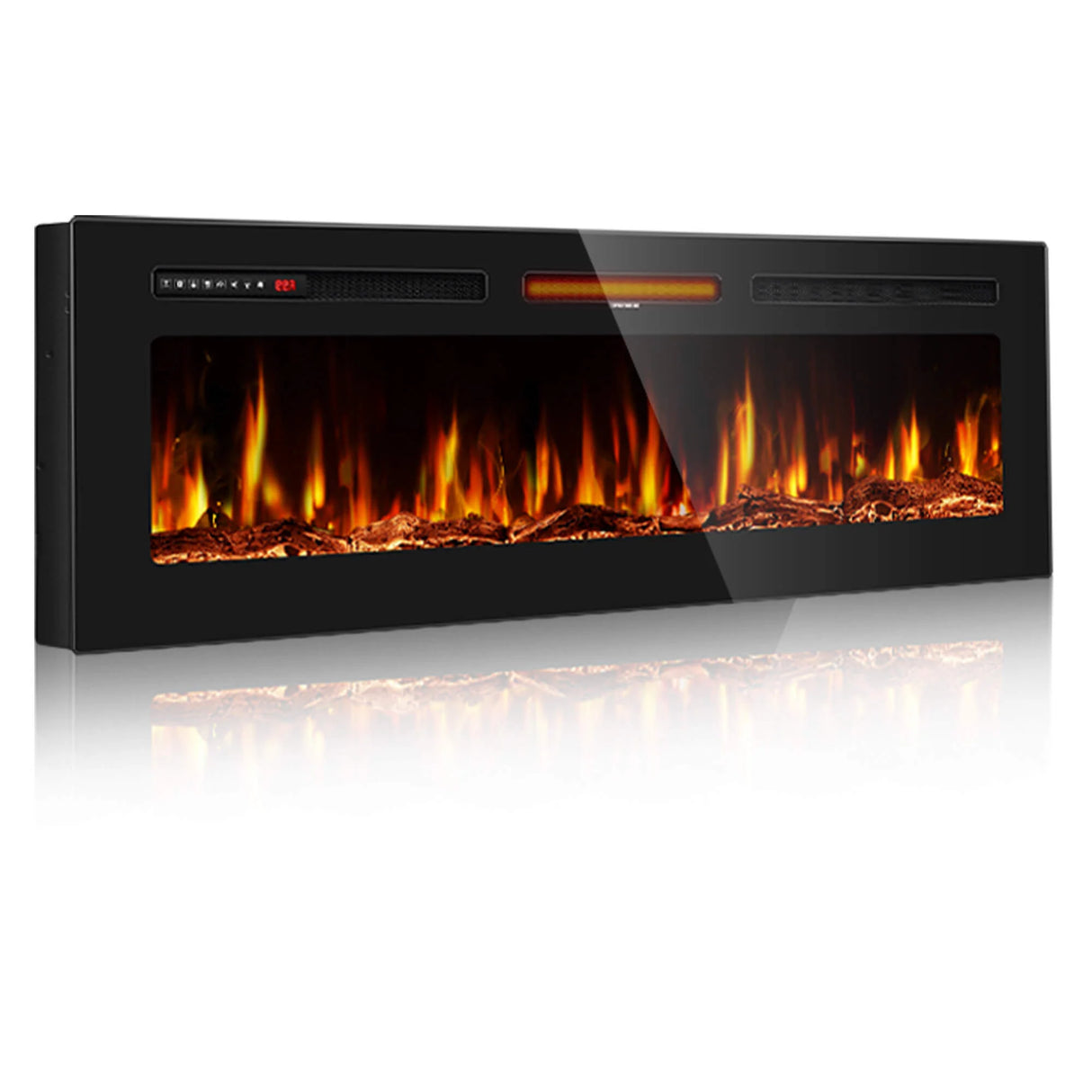 Chimenea Eléctrica Empotrable Manastin PL24 / Ultra Thin LED – 1500W / 120V