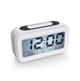 Reloj Despertador Con Pantalla Led Lcd Fecha Y Temperatura Blanco