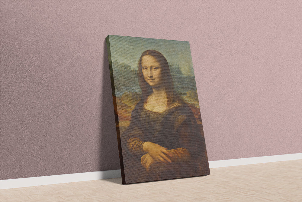 Cuadro reproducción canvas en Bastidor "La Mona Lisa"
