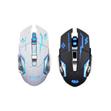 Mouse Gamer Inalámbrico Silencioso Y Recargable Con Luz Led